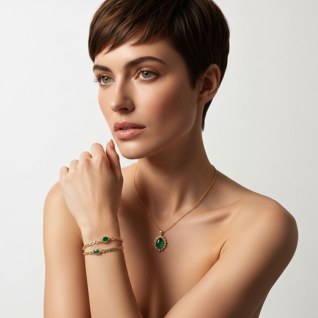 Timeless Handcrafted Jewelry - Elegant woman wearing premium jewelry